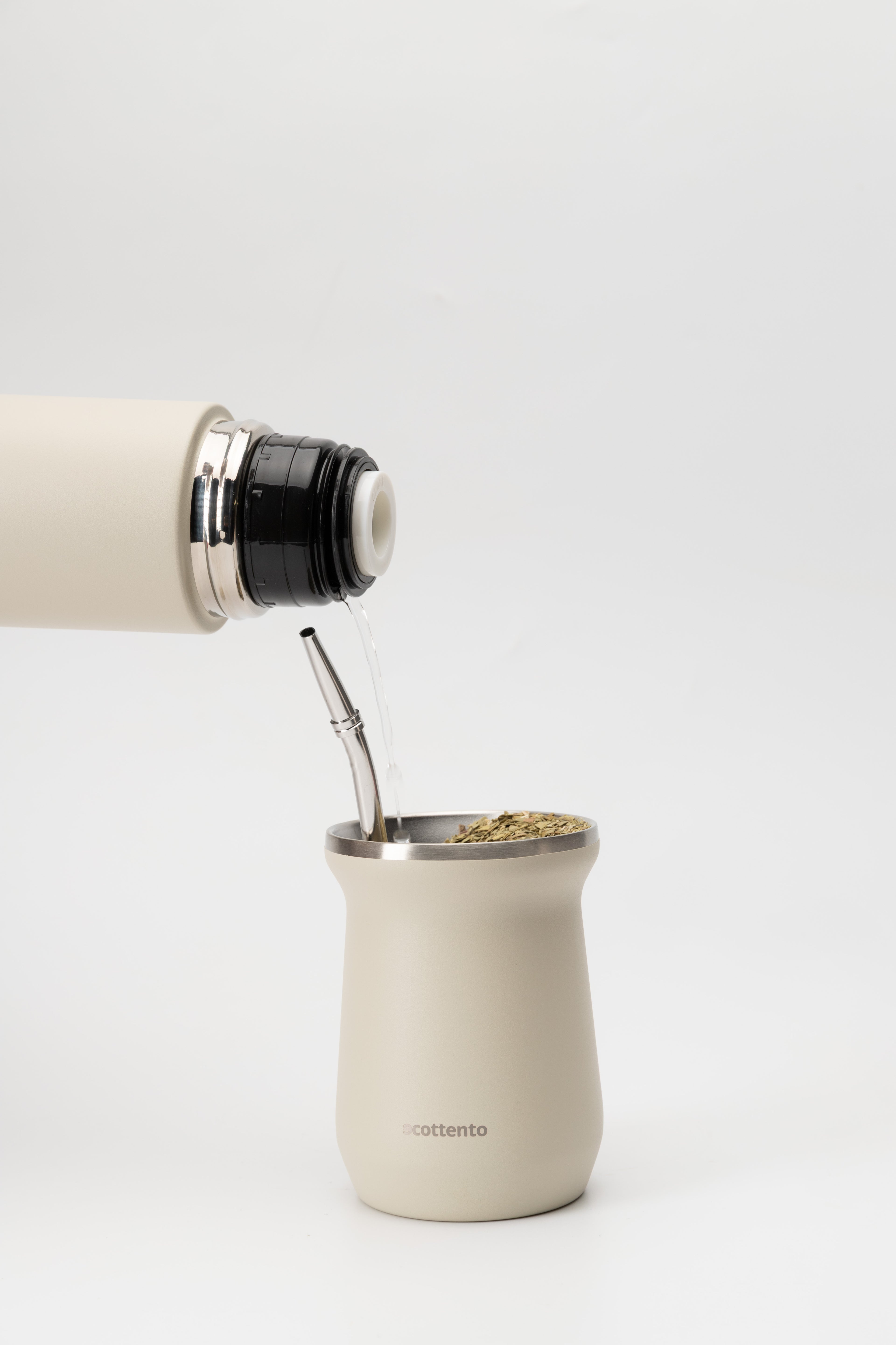 Set mate acero inoxidable completo con termo para mate de 750 ml, mate de acero inoxidable de doble pared y bombilla